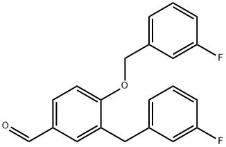 4-[(3-fluorophenyl)methoxy]-3-[(3-fluorophenyl)methyl]benzaldehyde