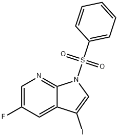 1-Benzenesulfonyl-5-fluoro-3-iodo-1H-pyrrolo[2,3-b]pyridine