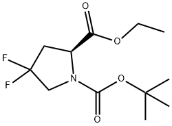 1-tert-butyl 2-ethyl (2R)-4,4-difluoropyrrolidine-1,2-dicarboxylate
