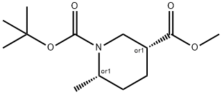 1-tert-butyl 3-methyl (3R,6S)-rel-6-methylpiperidine-1,3-dicarboxylate