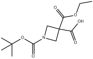1-[(tert-butoxy)carbonyl]-3-(ethoxycarbonyl)azetidine-3-carboxylic acid