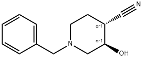 (3R,4R)-rel-3-Hydroxy-1-(phenylmethyl)-4-piperidinecarbonitrile