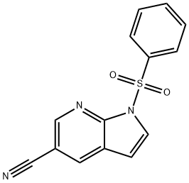 1-Benzenesulfonyl-1H-pyrrolo[2,3-b]pyridine-5-carbonitrile