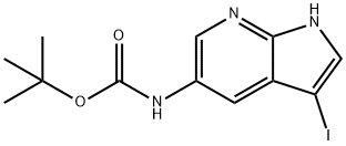 tert-Butyl 3-iodo-1H-pyrrolo[2,3-b]pyridin-5-ylcarbamate