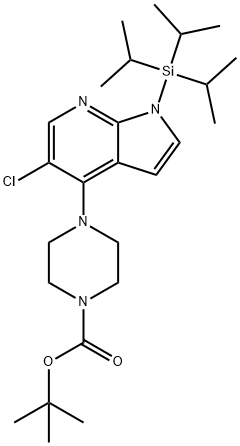 tert-Butyl 4-(5-chloro-1-(triisopropylsilyl)-1H-pyrrolo[2,3-b]pyridin-4-yl)piperazine-1-carboxylate