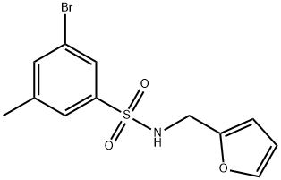 N-(Furan-2-ylmethyl) 3-bromo-5-methylbenzenesulfonamide