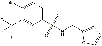 N-(Furan-2-ylmethyl) 4-bromo-3-trifluoromethylbenzenesulfonamide