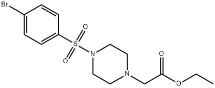 Ethyl 2-(4-(4-bromophenylsulfonyl)piperazinoacetate
