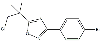 3-(4-Bromophenyl)-5-(1-chloro-2-methylpropan-2-yl)-1,2,4-oxadiazole