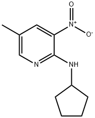 2-Cyclopentylamino-5-methyl-3-nitropyridine