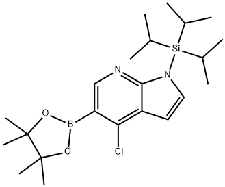 4-Chloro-5-(4,4,5,5-tetramethyl-1,3,2-dioxaborolan-2-yl)-1-(triisopropylsilyl)-1H-pyrrolo[2,3-b]pyridine