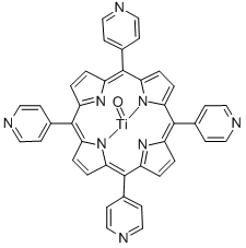 Oxo[5,10,15,20-tetra(4-pyridyl)porphyrinato]titanium(IV) [Determination of Glucose in Serum and Urine]