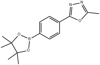 2-methyl-5-[4-(tetramethyl-1,3,2-dioxaborolan-2-yl)phenyl]-1,3,4-oxadiazole