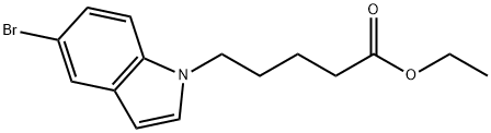 Ethyl 5-(5-bromo-1H-indol-1-yl)pentanoate