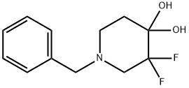 1-Benzyl-3,3-difluoro-4,4-piperidinediol