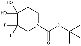 1-Boc-3, 3-difluoro-4,4-(dihydroxy)piperidine