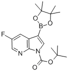 tert-butyl 5-fluoro-3-(4,4,5,5-tetramethyl-1,3,2-dioxaborolan-2-yl)-1h-pyrrolo[2,3-b]pyridine-1-carboxylate