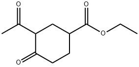 Cyclohexanecarboxyli​c acid, 3-​acetyl-​4-​oxo-​, ethyl ester