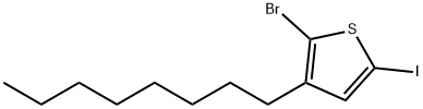 2-Bromo-5-iodo-3-n-octylthiophene (stabilized with Copper chip)