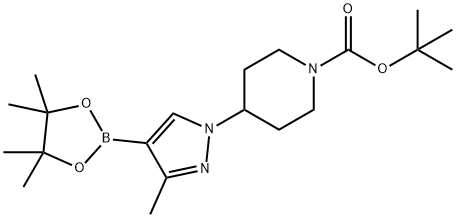 tert-butyl 4-[3-methyl-4-(tetramethyl-1,3,2-dioxaborolan-2-yl)-1H-pyrazol-1-yl]piperidine-1-carboxylate