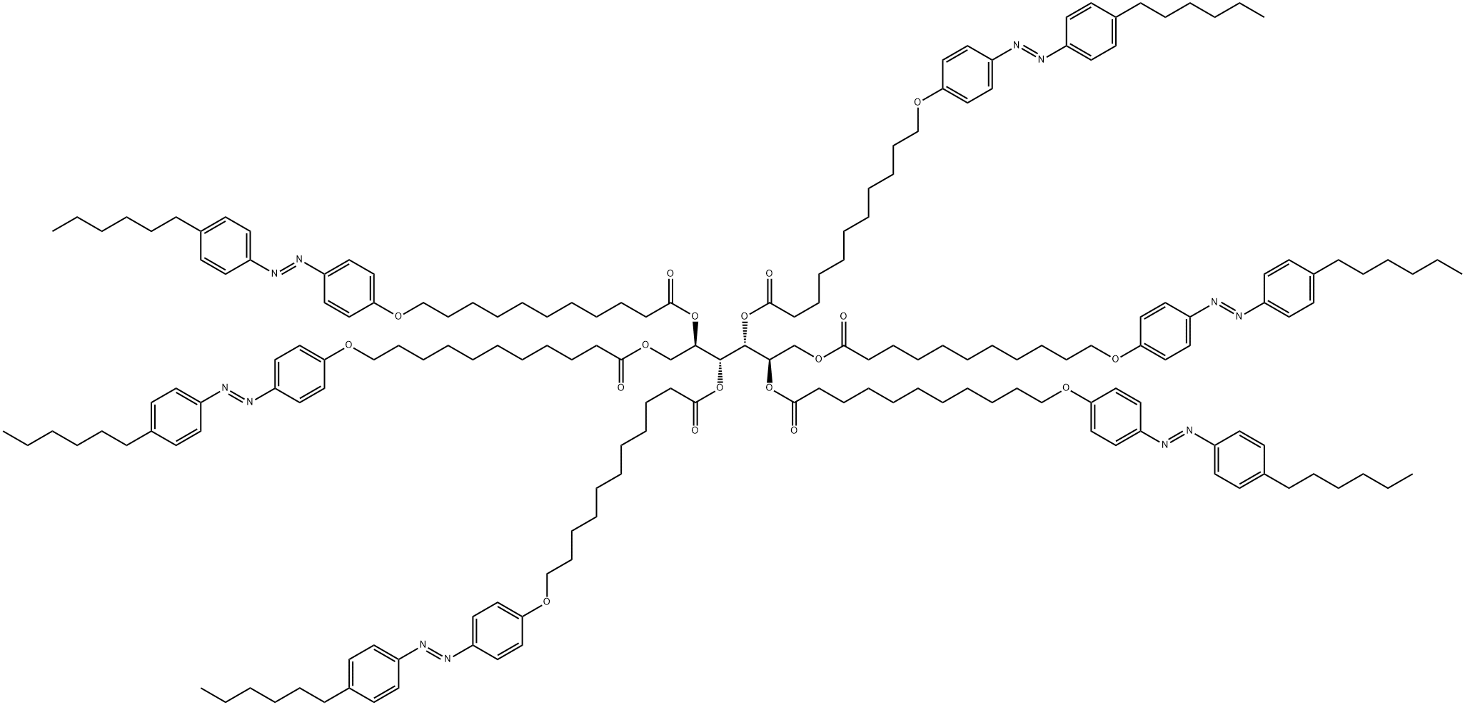 1,2,3,4,5,6-Hexa-O-[11-[4-(4-hexylphenylazo)phenoxy]undecanoyl]-D-mannitol