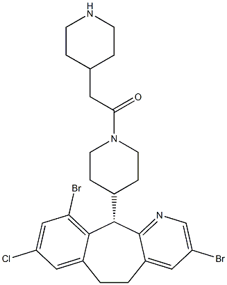 1-{4-[(2S)-6,15-dibromo-13-chloro-4-azatricyclo[9.4.0.0³,⁸]pentadeca-1(15),3,5,7,11,13-hexaen-2-yl]piperidin-1-yl}-2-(piperidin-4-yl)ethan-1-one