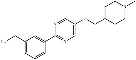 benzenemethanol, 3-[5-[(1-methyl-4-piperidinyl)methoxy]-2-pyrimidinyl]-