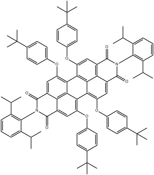 1,6,7,12-Tetrakis(4-tert-butylphenoxy)-N,N'-bis(2,6-diisopropylphenyl)-3,4,9,10-perylenetetracarboxylic Diimide