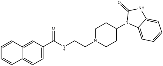 N-(2-{4-[2-oxo-2,3-dihydro-1H-benzo(d)imidazol-1-yl]piperidin-1-yl}ethyl)-2-naphthamide