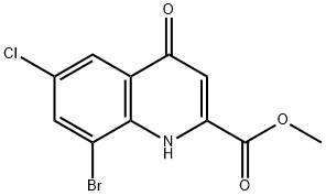 Methyl 8-bromo-6-chloro-4-hydroxyquinoline-2-carboxylate