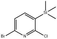 6-Bromo-2-chloro-3-(trimethylsilyl)pyridine