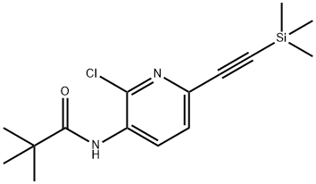 N-(2-Chloro-6-((trimethylsilyl)ethynyl)pyridin-3-yl)pivalamide