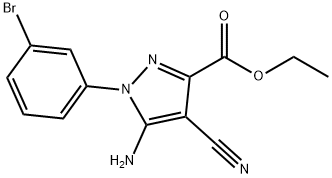 Ethyl 5-amino-1-(3-bromophenyl)-4-cyanopyrazole-3-carboxylate