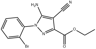 Ethyl 5-amino-1-(2-bromophenyl)-4-cyanopyrazole-3-carboxylate