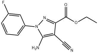 Ethyl 5-amino-4-cyano-1-(3-fluorophenyl)pyrazole-3-carboxylate