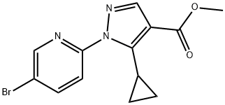 Methyl 1-(5-bromopyridin-2-yl)-5-cyclopropylpyrazole-4-carboxylate