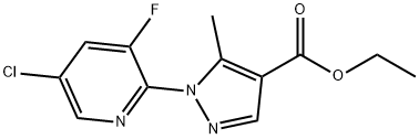 Ethyl 1-(5-chloro-3-fluoropyridin-2-yl)-5-methylpyrazole-4-carboxylate