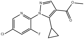 Methyl 1-(5-chloro-3-fluoropyridin-2-yl)-5-cyclopropylpyrazole-4-carboxylate
