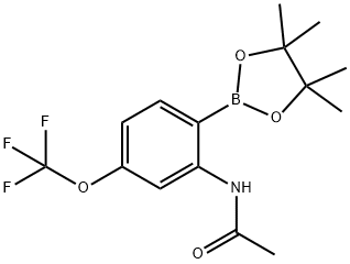 2-Acetamido-4-(trifluoromethoxy)phenylboronic acid, pinacol ester