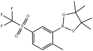 2-Methyl-5-(trifluoromethylsulfonyl)phenylboronic acid, pinacol ester