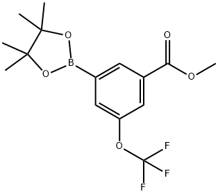 3-Methoxycarbonyl-5-trifluoromethoxylphenylboronic acid, pinacol ester