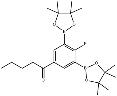 2-Fluoro-5-pentanoyl-1,3-phenylenediboronic acid, pinacol ester