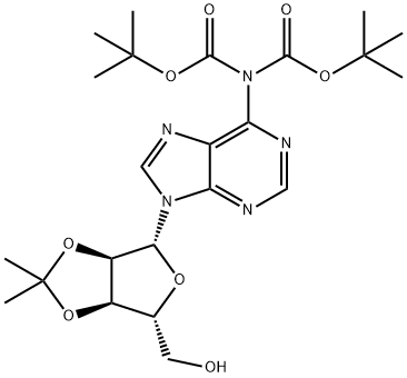 tert-butyl N-{9-[(3aR,4R,6R,6aR)-6-(hydroxymethyl)-2,2-dimethyl-tetrahydro-2H-furo[3,4-d][1,3]dioxol-4-yl]-9H-purin-6-yl}-N-[(tert-butoxy)carbonyl]carbamate