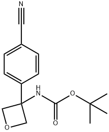 tert-butyl N-[3-(4-cyanophenyl)oxetan-3-yl]carbamate