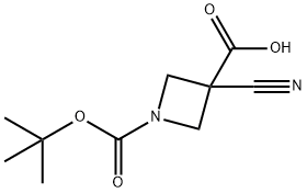 1-[(tert-butoxy)carbonyl]-3-cyanoazetidine-3-carboxylic acid