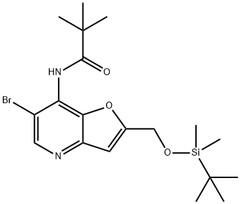 N-(6-Bromo-2-((tert-butyldimethylsilyloxy)methyl)-furo[3,2-b]pyridin-7-yl)pivalamide