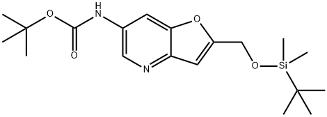 tert-Butyl 2-((tert-butyldimethylsilyloxy)methyl)furo[3,2-b]pyridin-6-ylcarbamate