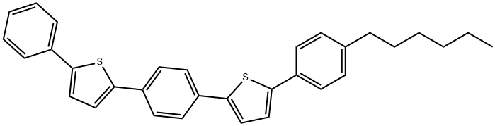 4''-Hexyl-1,4-bis(5-phenyl-2-thienyl)benzene (purified by sublimation)