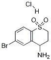 6-Bromo-3,4-dihydro-2h-s,s-di-oxo-thiochromen-4-amine, HCl
