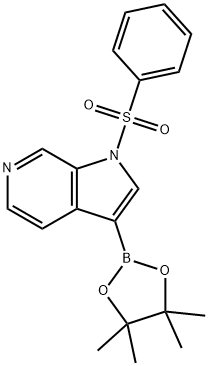 1-(benzenesulfonyl)-3-(4,4,5,5-tetramethyl-1,3,2-dioxaborolan-2-yl)-1H-pyrrolo[2,3-c]pyridine